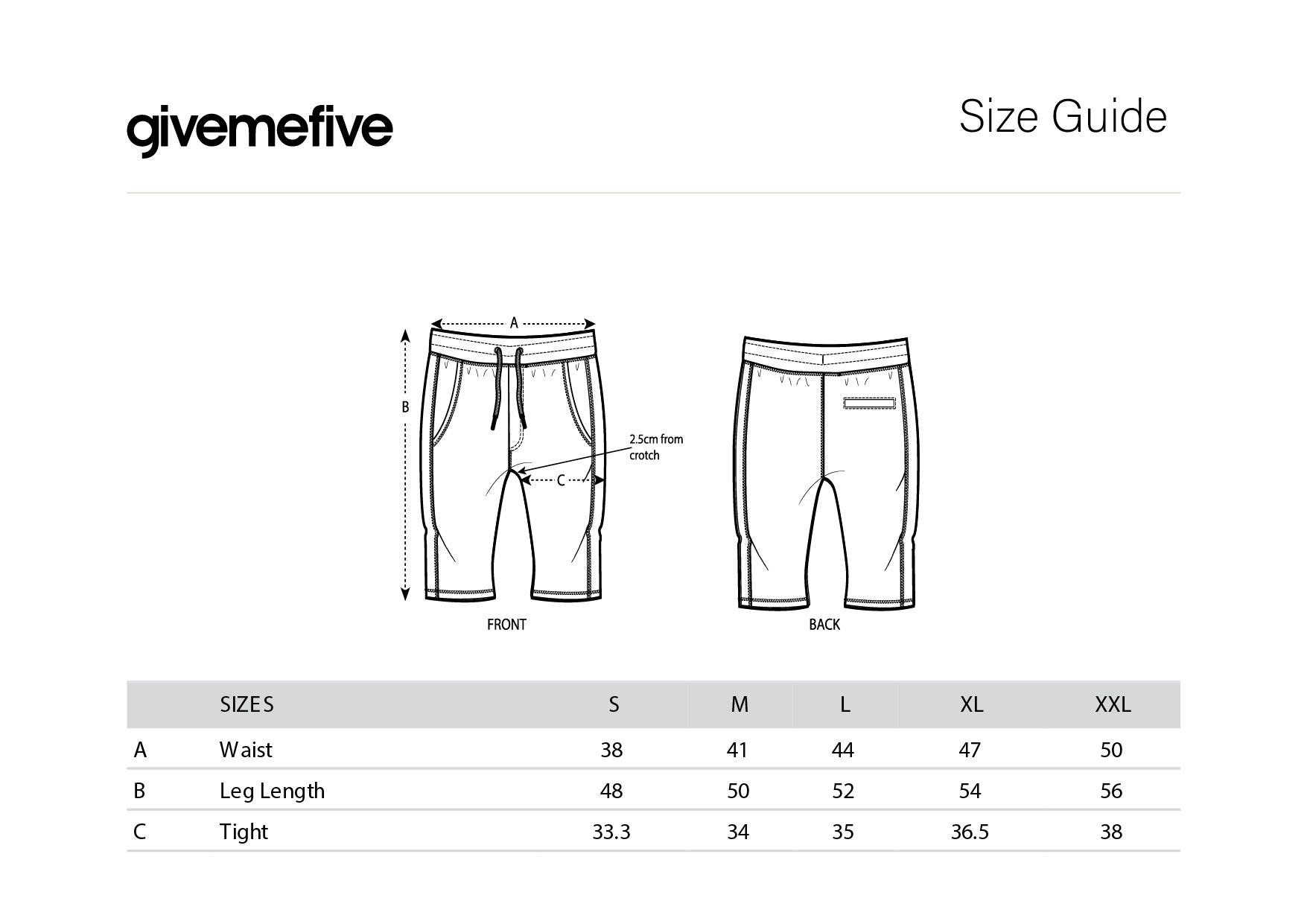 givemefive_taille_short givemefive_taille_short