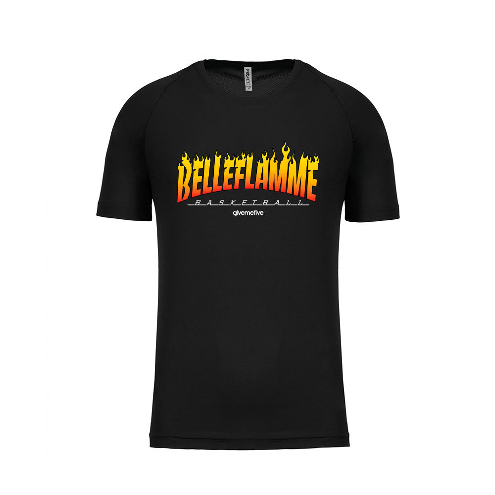 t-shirt d'entrainement adulte - Belleflamme-flamme